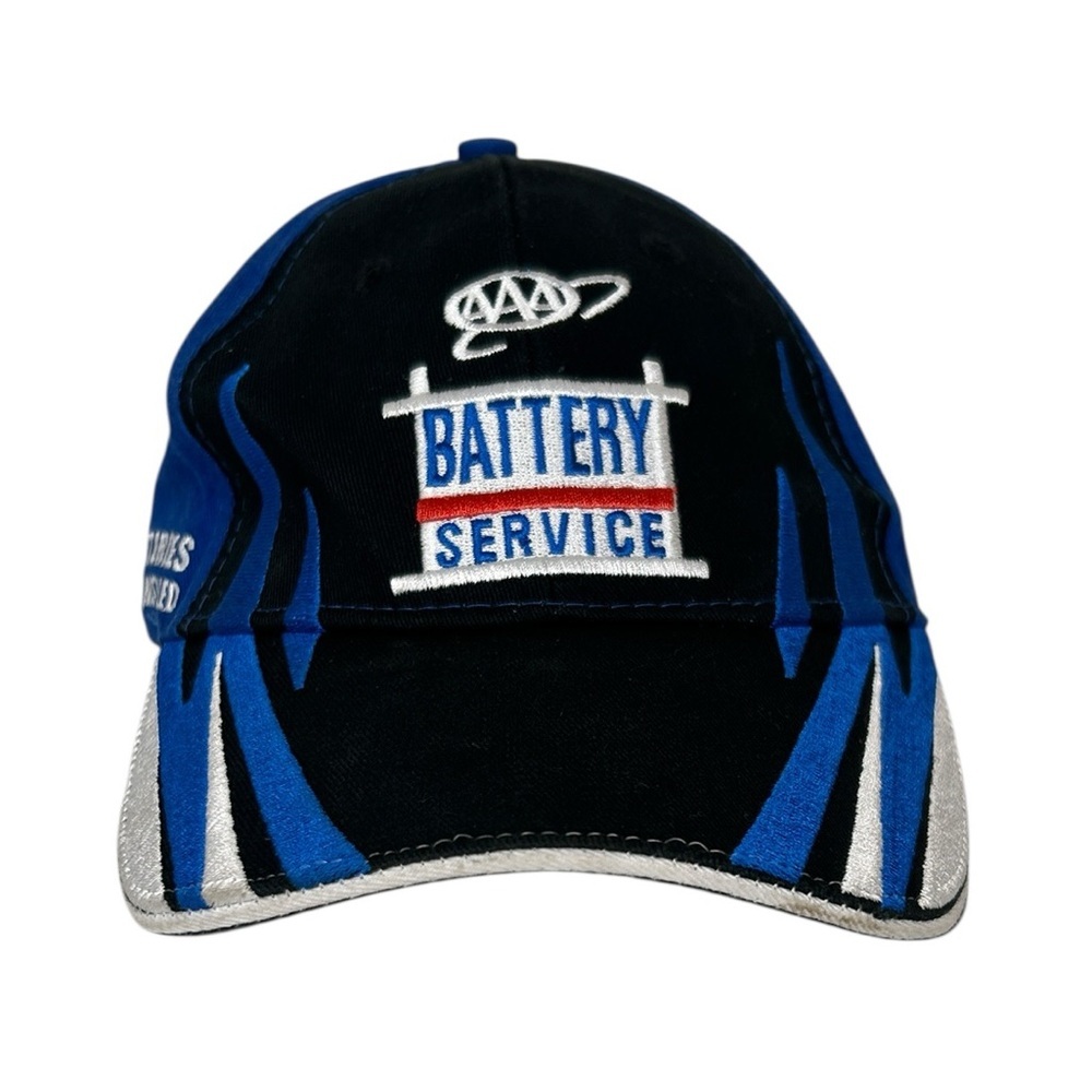 AAA Battery Service Delivered‎ & Installed Blue Black Strap Back Cap